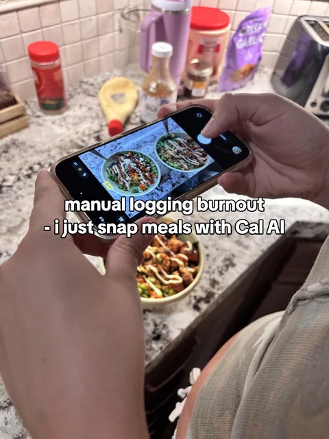 Slide 6 of 7: manual logging burnout - i just snap meals with Cal AI