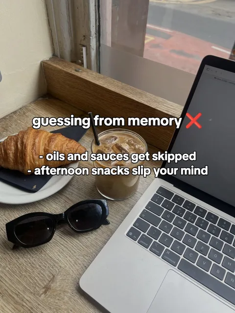 Slide 2 of 4: guessing from memory β - oils and sauces get skipped - afternoon snacks slip your mind