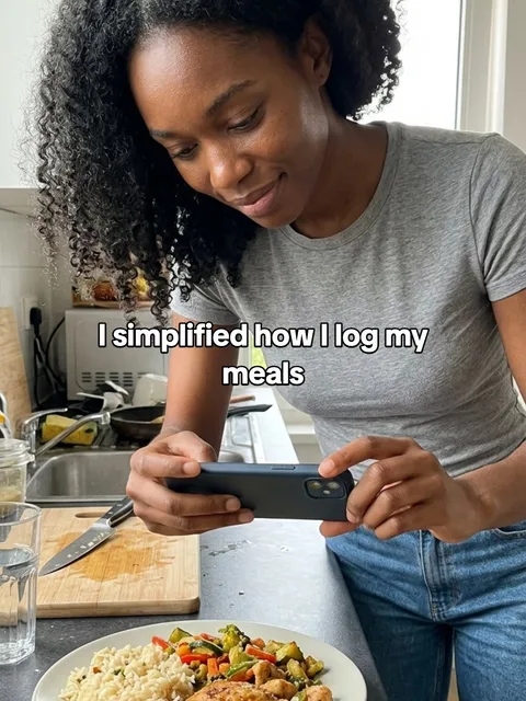 Slide 5 of 7: I simplified how I log my meals