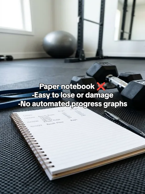 Slide 2 of 4: Paper notebook β -Easy to lose or damage -No automated progress graphs
